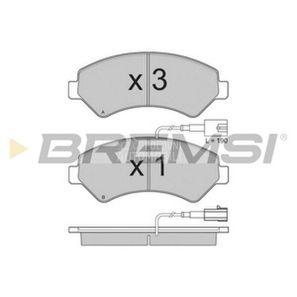 BREMSI BP3323-BMS PLOCICE PRED
