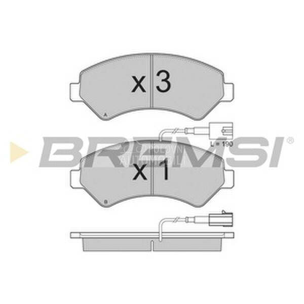 BREMSI BP3323-BMS PLOCICE PRED