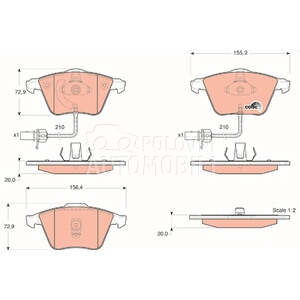 TRW GDB1528 PLOCICE PREDNJE -