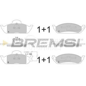 BREMSI BP2897-BMS PLOCICE PRED
