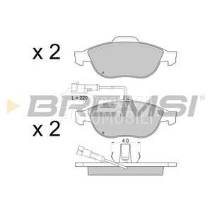 BREMSI BP2746-BMS PLOCICE PRED