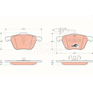 TRW GDB1460 PLOCICE PREDNJE -