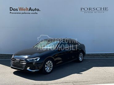 Audi A4, 26.010 €, 2024. Limuzina, Benzin | 1984 cm3, 41.358 km, 110kW (150 KS), Automatski / poluautomatski, 4/5 vrata, 5 sedišta, Beograd