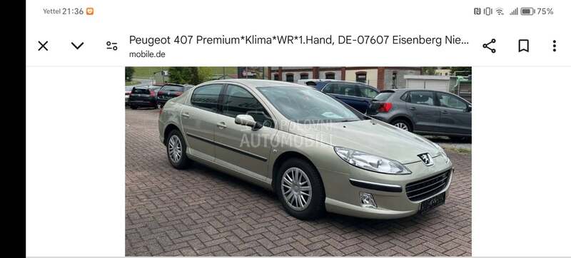 Delovi za Peugeot 407 1,6 hdi 2005. god.