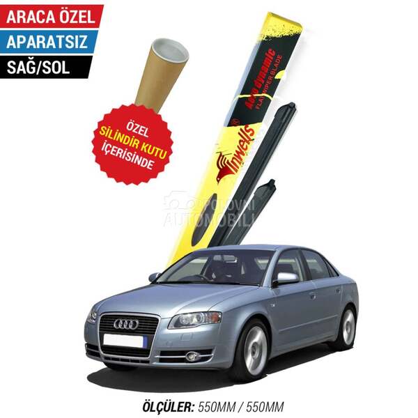 Tipski aero brisaci za Audi A4 od 2004. do 2008. god.