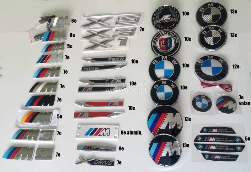 Auto znakovi za BMW 114, 116, 118 ...