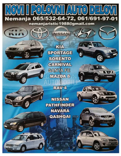 Kia Sorento - Kompletan auto u delovima za Kia Sorento
