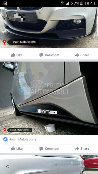 Performance paket branika za BMW 316, 318, 320 ...