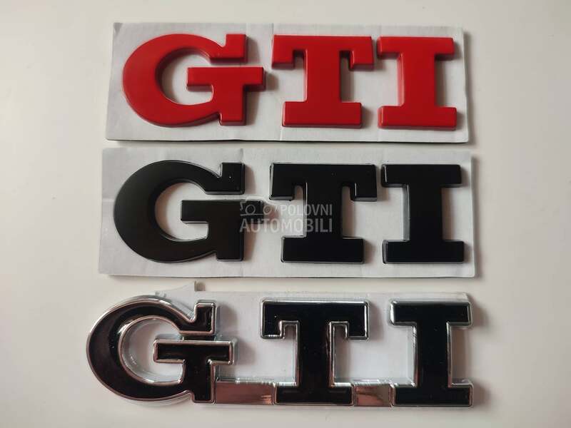 Natpis GTI lepljenje za Volkswagen Golf, Polo, Scirocco
